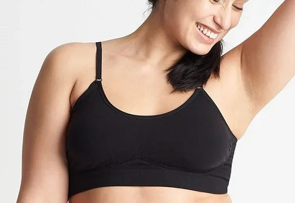 Yummie Convertible Scoop Neck Black Bralette Bra YD5-011